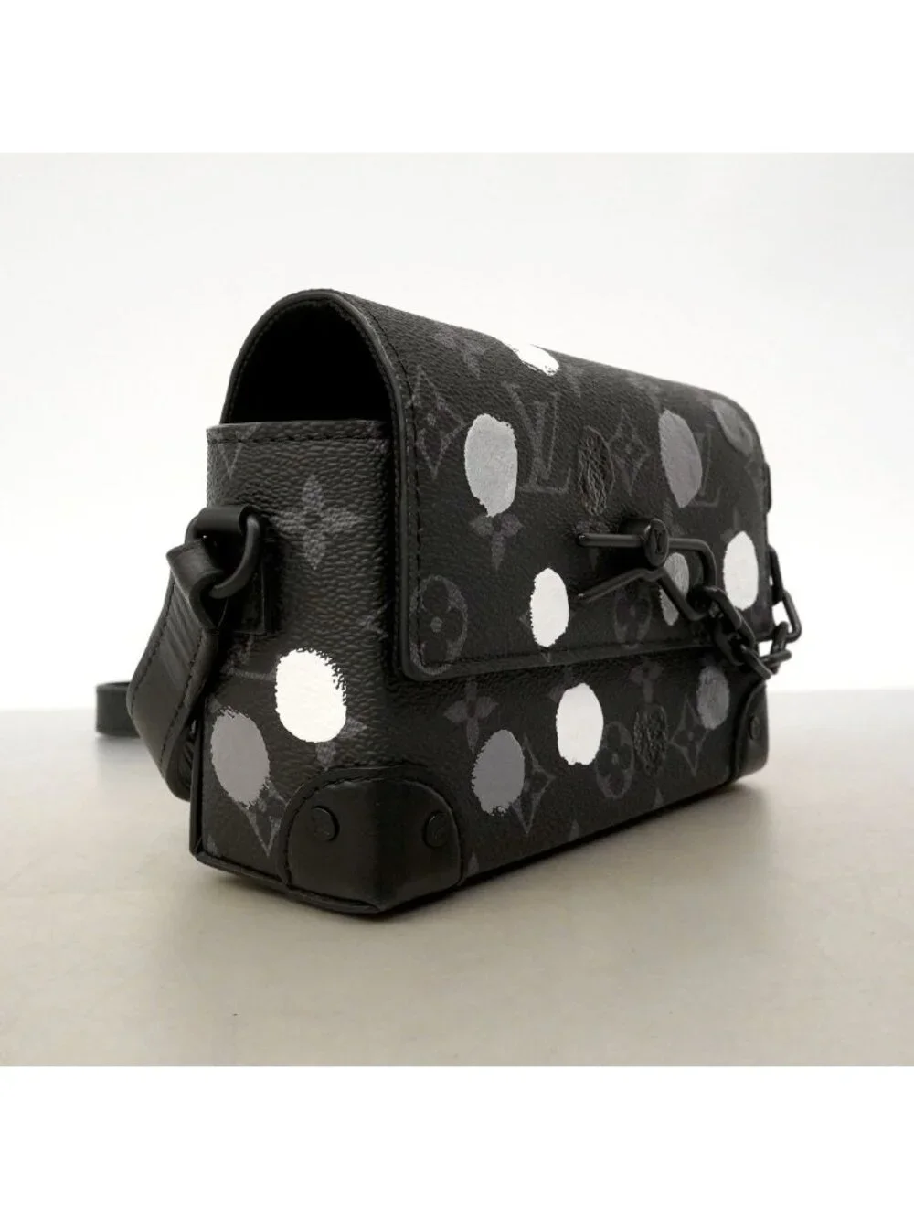 Louis Vuitton Shoulder Bag Monogram Eclipse LV YK Steamer Wearable Wallet Black